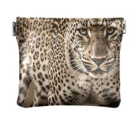 Women PU Leather Coin Pouch, Pinch-to-Open Purse Money Pouch | Soft, Waterproof, Pocket Size, Lipstick, Keys, Aesthetic Animal
