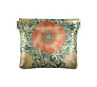 Women PU Leather Coin Purse Fall Colors Floral