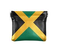 Women PU Leather Coin Purse Flag Jamaica Convenient Change Purse with Clasp for Ladies Handbag monedero chico para monedas