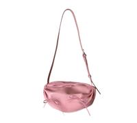 Women PU Leather Crossbody Bag Sweet Bows Messengers Korean Styles Shoulder Clouds For Daily Pu Leather Crossbody For Women Shoulder Ruched Cloud