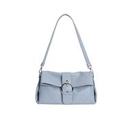 Women PU Leather Mini Square Crossbody Pack Lightweight Elegant Chain Satchel Pouch Multi-Functional Metal Buckle Decoration Handbag Travel Date Shopping Handbags (Blue) (C 蓝色 280*160*100)