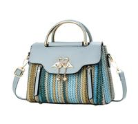 Women PU Leather Woven Rattan Envelope Bag Large Capacity Casual Flap | Women PU Leather Woven Rattan Envelope Bag Casual Flap Crossbody Side Zipper Spacious Main Compartment Vintage Swan