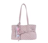 Women PU Polka Dot Shoulder Bag Large Capacity Stylish Tote Bag | Polka Dot print tote bag Stylish belt tie versatile handbag Cross-border fashion trend travel shopping