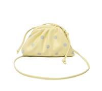 Women PU Polka Dot Single-Shoulder Bag Large Capacity Crossbody Purse Blue