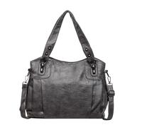 Women PU Shoulder Bag with Adjustable Strap Solid Color Large | Adjustable Strap Tote Bag and Crossbody Purse for Daily Travel Work