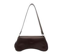 Women PU Trendy Hobo Bag Solid Color with Letter Print Large | Single-Shoulder Underarm Purse Clutch Handbags for Daily Use