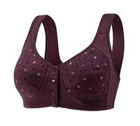 Women Push Up Bra and Front Zip No Fastener Bras 2023 T Shirt Bralettes Women Womens Bra Tops with Pads Long Line Bras Women Training Bra Women Exercise Clothes for Women Purple