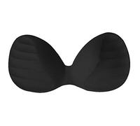 Women Push Up Sponge Bra Inserts Macaron Candy Color Thicken Breast Pad Bikini Swimsuit Bralette Replacement Accessories Black, S-XL