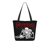 Women Q*u*e*e*n*s-Rock Band of The Stone Age Music Tote Bag lightweight Shoulder Bag Large Capacity Reusable Grocery with Inner Pockets Zipper for Sport Travel Beach shopping