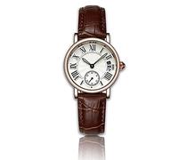 Women Quartz Watches, Lady Analog Round Quartz Leather Strap Date Classical Wristwatch(#05)