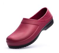 Women Rain Boots Solid Color Fashion Short Waterproof Non Slip, red, 8.5 UK