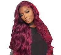 Women Red Wig Long Red Afro Wigs Lace Front for Black Women Bob Short Curly Wig Synthetic Glueless for 80S Fancy Dress Anime Carnival Fancy Dress Accessory 26 inch