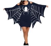 Women Renaissance Maxi Dress Hoodie Witch With Hooded Cape Medieval Cottagecore Soul Reaper Costume Halloween Victorian Short Cocktail Swing