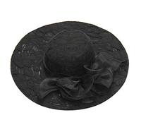Women Retro Lace Flowers Bowler Hat Sun Hats Church Hats Bridal Tea Party Wedding Dressing Hat Elegance Eyes Catching Elegance Beach Packable Lightweight Black One Size