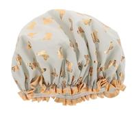 Women Reusable Shower Cap Double Layer Extra Large Waterproof