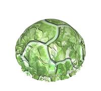 Women Reusable Stretch Hem Hair Hat Clover Tiles DoubleWaterproof Shower Cap Bath Cap