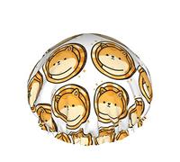 Women Reusable Stretch Hem Hair Hat Shiba Inu Doge Coin DoubleWaterproof Shower Cap Bath Cap
