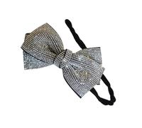 Women Rhinestone Bowknot Hair Bun Maker Styling Tool