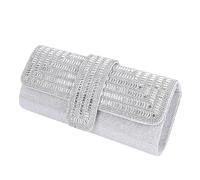 Women Rhinestone Evening Clutch Bag Sparkly Crystal Bag Evening Handbag Purse Wallet Crossbody Bags Shoulder Bag for Wedding Prom Party Banquet
