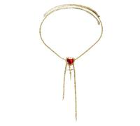 Women Rhinestone Heart Pendant Body Chain Night Club Waist Chain Disco Party Beach Getaway Body Jewelry, 金