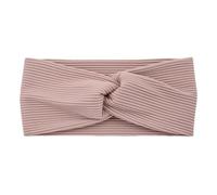 Women Ribbed Stretch Headbands Elastic Headbands Solid Knotted Hairbands Slouchy Hair Accessories Bean Sand