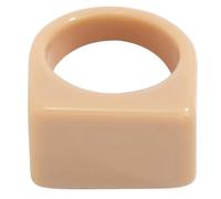 Women Ring Chunky Resin, Simple Thick Finger Ring, Stackable Ring for Travel, Wedding, Daily Wear, Photo Taking, Party, Club, Dating, Lightweight Smooth Resin Band, Fashion Jewelry