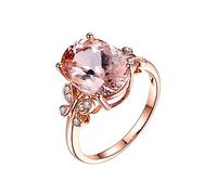 Women Ring for Mother Ramadan Gifts and Plated Ring 18K Rose Women Stone Gold Natural Diamond Rings Opal Crystal Ring