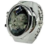 Women Ring Watch Creative Elegant Adjustable Size | Novelty Bling Watches Unisex Fashion Jewelry Daily Wear Work Office Party Travel Outdoor Holiday Vacation Weekend Cocktail
