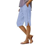 Women Running Shorts Summer Knee Length Beach Bermuda Shorts Ladies Loose Casual Drawstring Capri Pants Comfy Lounge Cropped Trousers with Pockets My Orders
