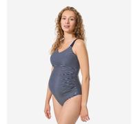 Women’s 1-piece Maternity Swimsuit Aya Blue And White
