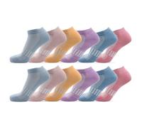 Women’s 12 Pairs Cotton Trainer Low Cut Ankle Socks Pastel | Mesh Ventilated | Indoor/Outdoor Sports, Athletic Wear & Home Workouts | Everyday Casual |Durable & Quick Dry | Trainer Socks Womens 4-7