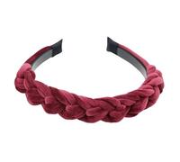 Women’S 3Cm Wide Braided Satin Silk Hairband Classic Solid Weave Headwear Fashion Non Slip Hair Hoop For Everyday Styling