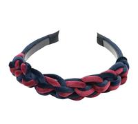 Women’S 3Cm Wide Braided Satin Silk Hairband Classic Solid Weave Headwear Fashion Non Slip Hair Hoop For Everyday Styling