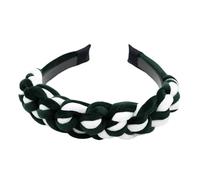 Women’S 3Cm Wide Braided Satin Silk Hairband Classic Solid Weave Headwear Fashion Non Slip Hair Hoop For Everyday Styling