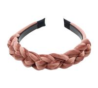 Women’S 3Cm Wide Braided Satin Silk Hairband Classic Solid Weave Headwear Fashion Non Slip Hair Hoop For Everyday Styling