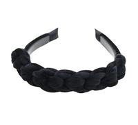 Women’S 3Cm Wide Braided Satin Silk Hairband Classic Solid Weave Headwear Fashion Non Slip Hair Hoop For Everyday Styling