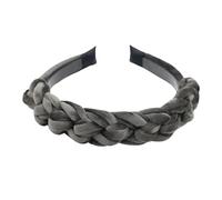 Women’S 3Cm Wide Braided Satin Silk Hairband Classic Solid Weave Headwear Fashion Non Slip Hair Hoop For Everyday Styling