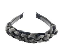 Women’S 3Cm Wide Braided Satin Silk Hairband Classic Solid Weave Headwear Fashion Non Slip Hair Hoop For Everyday Styling