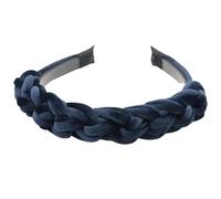 Women’S 3Cm Wide Braided Satin Silk Hairband Classic Solid Weave Headwear Fashion Non Slip Hair Hoop For Everyday Styling