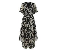 Women’s All-Over Print Chiffon Dress with Smocked Detail s.Oliver Noir 32