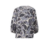 Women’s All-Over Printed Viscose Twill Blouse with 3/4 Sleeves COMMA Bleu 38