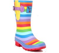 Evercreatures Rainbow Short Ladies Wellies Multi (6 UK)