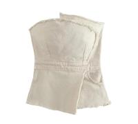 Women’s Asymmetric Ragged Edge Tight Top and High Waist Skirt Set