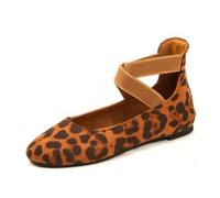 Women‘s Ballet Flats & Pumps Elastic Crisscross Strap Block Heels Flat Shoes Ladies Ballerina Ankle Elastic Crossing Strap Round Toe Comfy Slip-On Wedge Pump