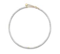Women’s Beaded Necklace Made from Genuine Faceted Natural Gemstones 4mm | Adjustable Rainbow Moonstone Necklace with 18K Gold Plating (40-45 cm) | Waterproof Boho Necklace (Multicolour)