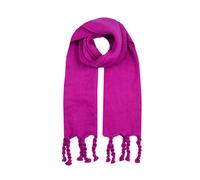 Women’s Blanket Scarf with Braided Tassels - Orchid / One