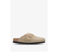 Boston Big Buckle Shearling Narrow Fit - female - Birkenstock - Mules - Beige - 5 UK - Shoes 5 UK