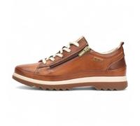 Women’s Brandy Brown Leather Trainers Zipper Lace Up Sneakers - Brandy 3