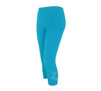 RIDDLED WITH STYLE Womens ¾ Butterfly Sequin Leggings Slim Fit Stretchy Pants Ladies Active Yoga Leggings Plus Size Trousers Turquoise UK 12-14