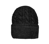 Women’s Cable Knit Beanie Hat - Black / ONE